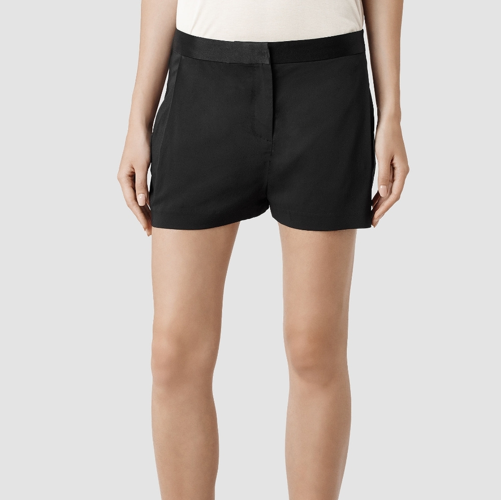 Allsaints basic black shorts size 6
